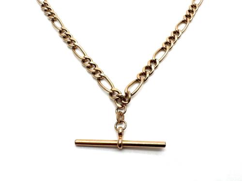 9ct Yellow Gold Albert Chain With T-Bar