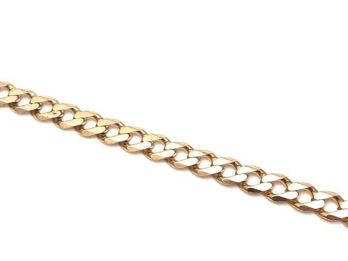 9ct Yellow Gold Curb Bracelet 8 1/2 in