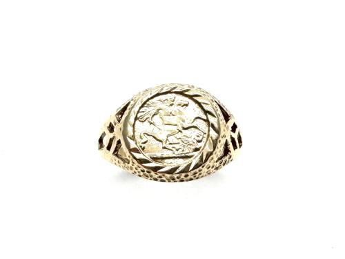 9ct Yellow Gold St.George Baby Ring