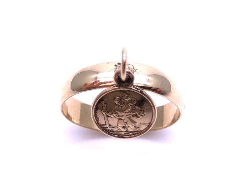 9ct Yellow Gold St.Christopher Ring