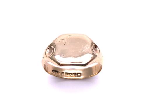 9ct Yellow Gold Plain Signet Ring