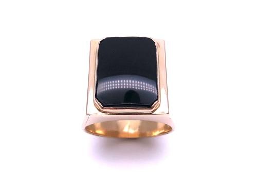 14ct Yellow Gold Onyx Signet Ring