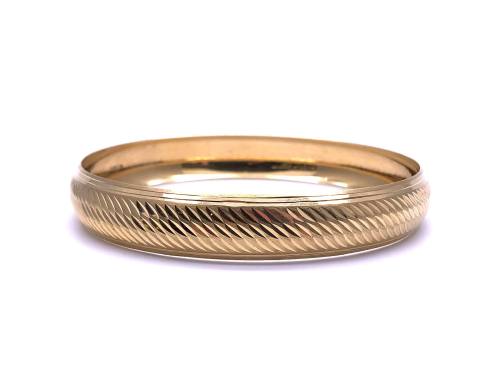 18ct Yellow Gold Slip On Bangle