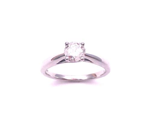 9ct White Gold Diamond Solitaire Ring