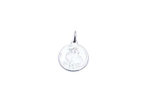 Silver St Christopher Pendant 13mm