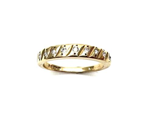 9ct Yellow Gold Diamond Eternity Ring