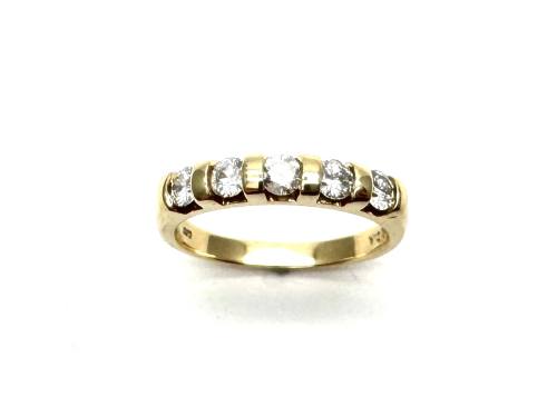 9ct Yellow Gold 5 Stone Diamond Ring