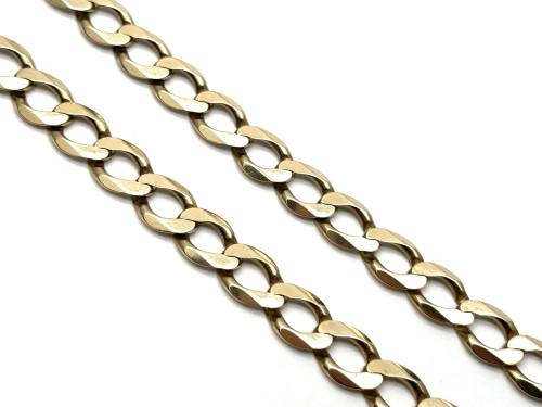 9ct Yellow Gold Heavy Curb Chain