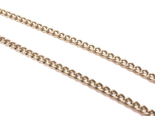 9ct Yellow Gold Curb Chain 17 inches