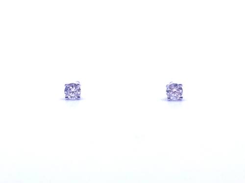 18ct White Gold Diamond Stud Earrings