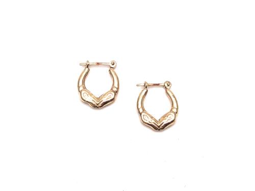 9ct Yellow Gold Hoop Earrings