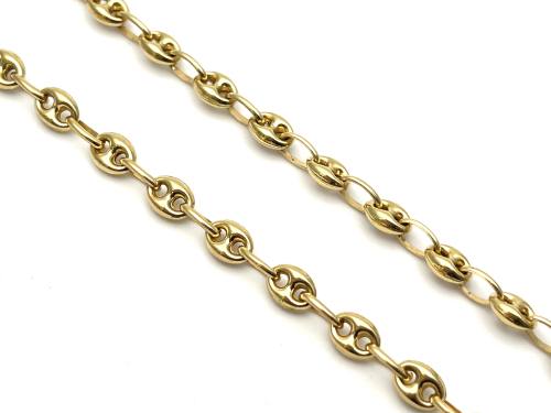 18ct Yellow Gold Fancy Necklet 24 Inch