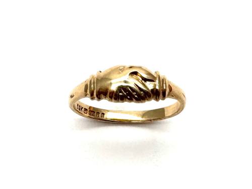 9ct Yellow Gold Hands Ring