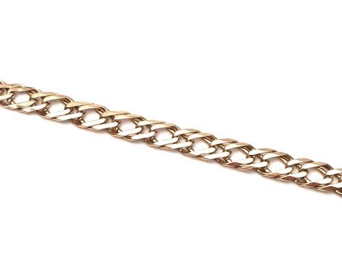 9ct Double Curb Bracelet 7 1/2 inch