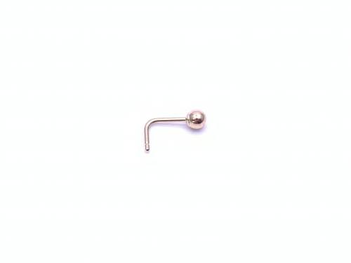 9ct Yellow Gold Ball Nose Stud