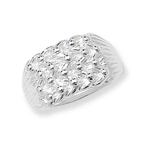 Silver Keeper Ring Size R