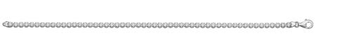 Silver Clear CZ Tennis Bracelet 7 Inch