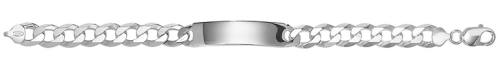 Silver Gents Curb ID bracelet 8.5 Inches