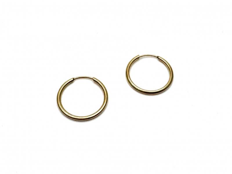 Diamond Accent Sleeper Earrings in 10kt Yellow Gold