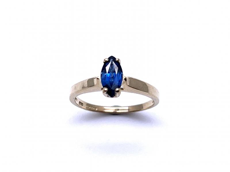 Solitaire sale ring sapphire