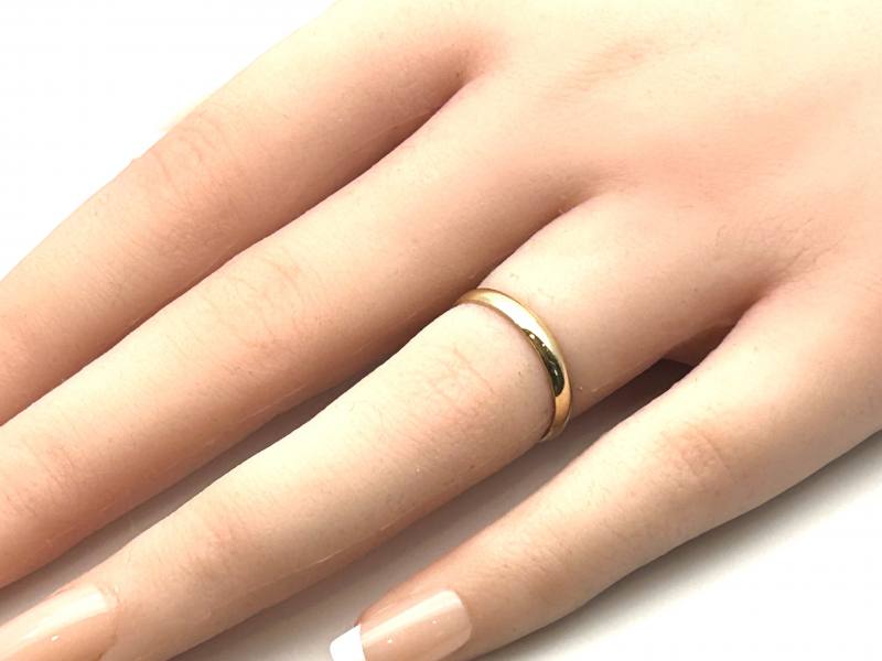 Simple yellow gold wedding on sale band