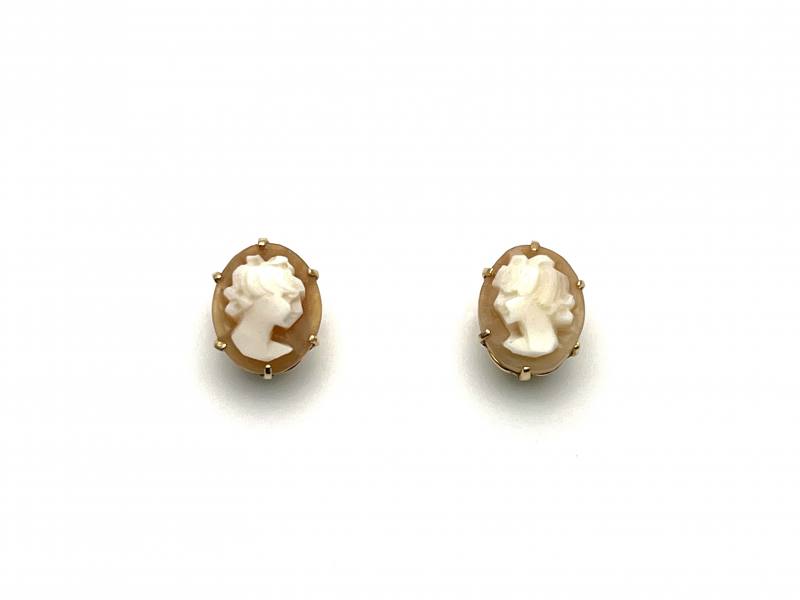 Cameo hot sale stud earrings