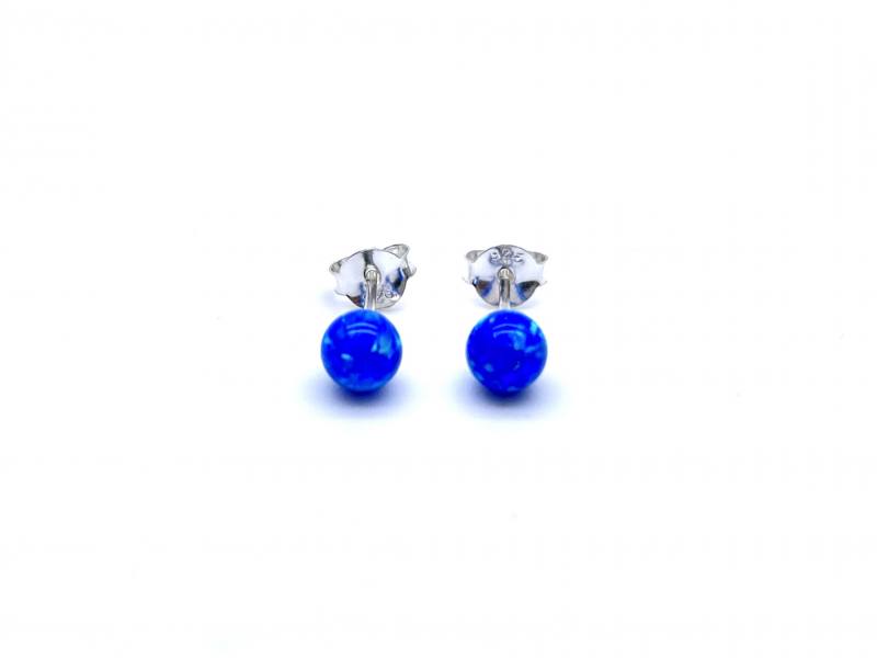 Opal ball clearance earrings