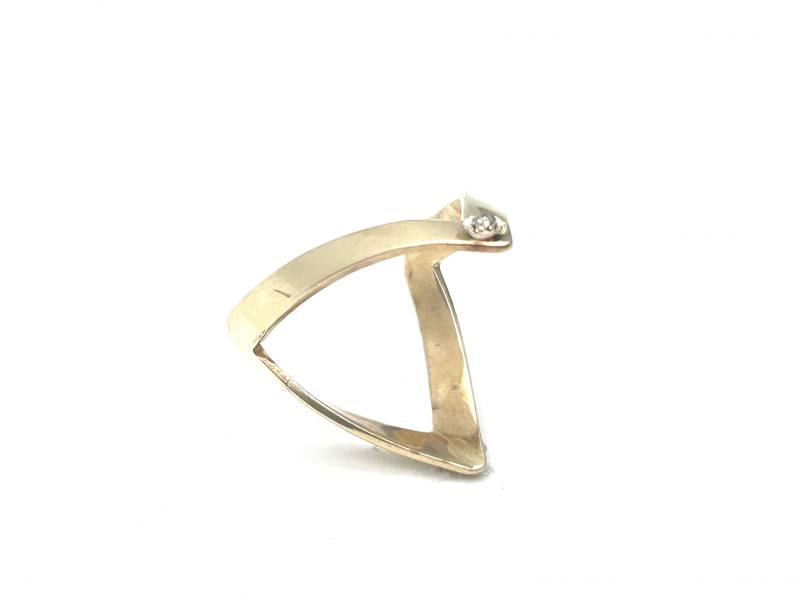 9ct gold double on sale wishbone ring