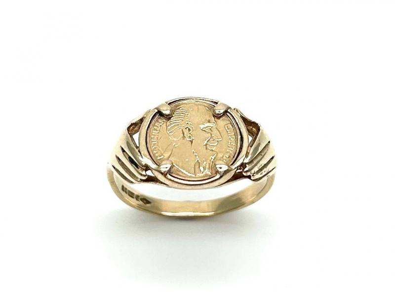 Coin hot sale style ring