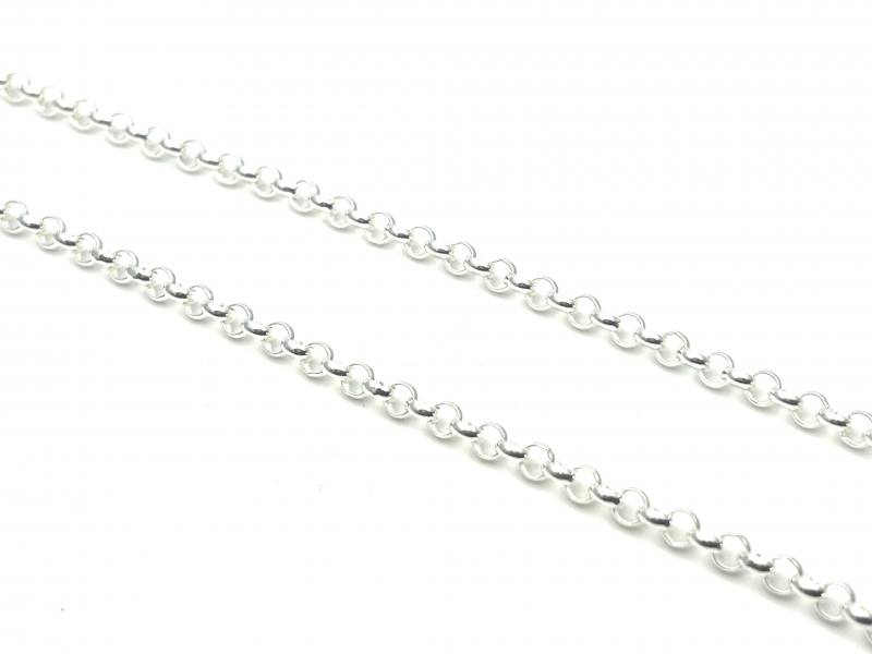 Silver Round Belcher Necklet 22 Inch at Segal's Jewellers