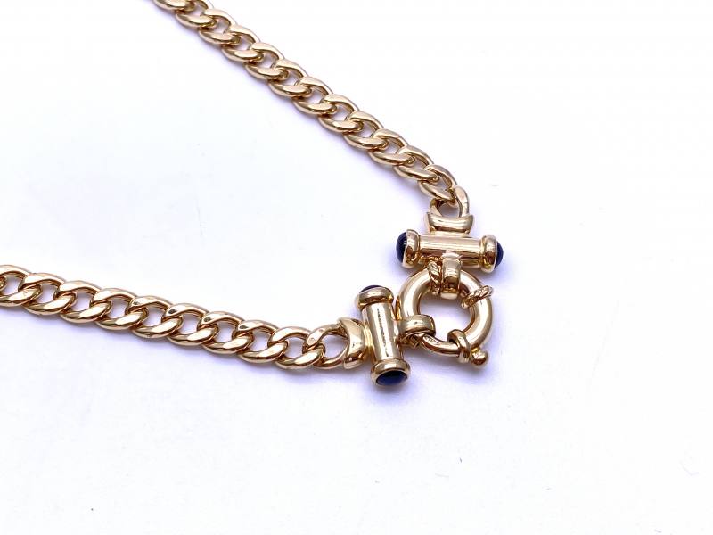 Secondhand 9ct Yellow Gold Curb Necklet 18 Inch at Segal's Jewellers